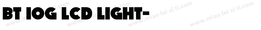 BT 10G LCD Light字体转换